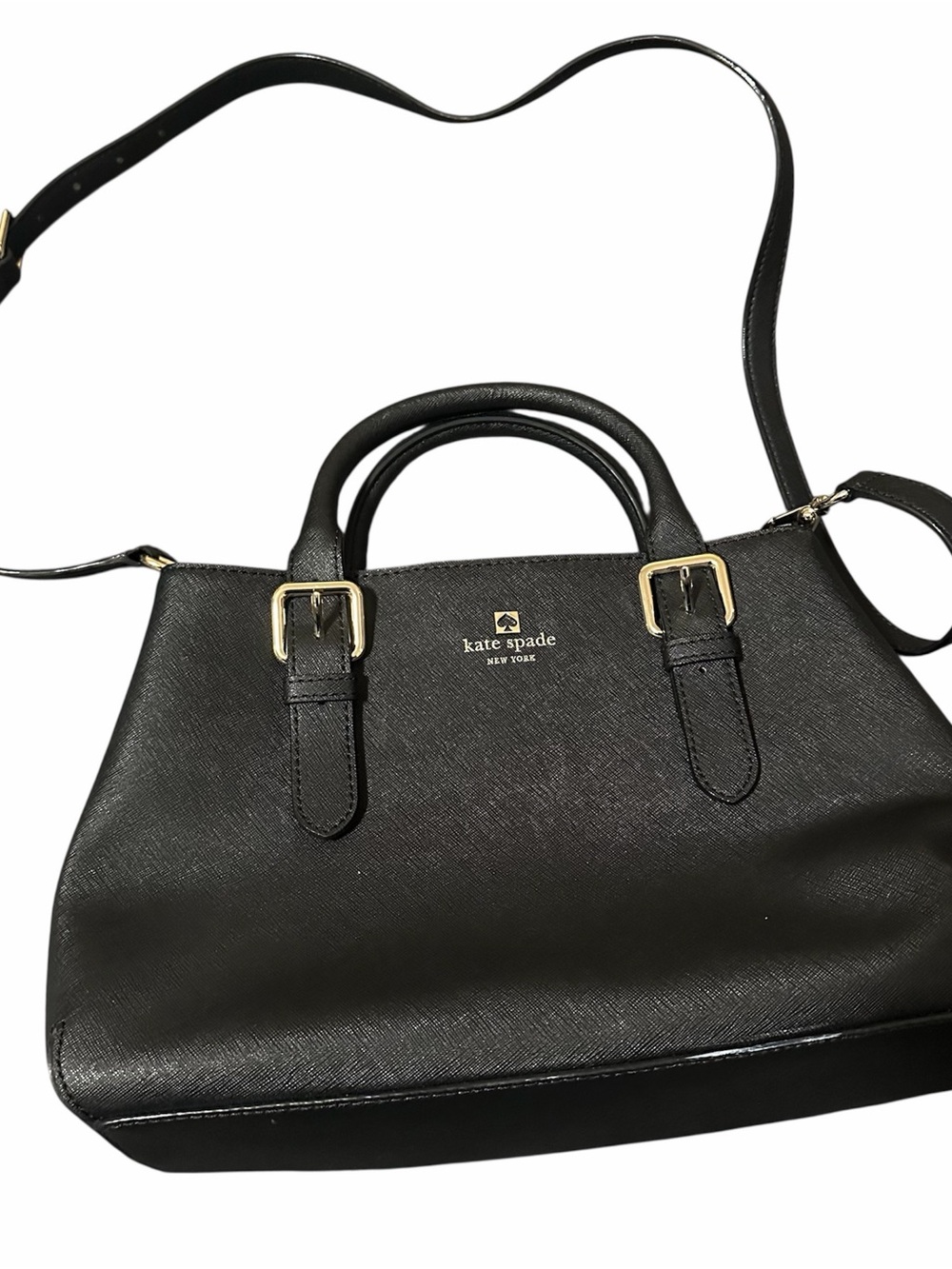 Kate Spade satchel with gold hardware